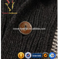 Мужской кашемир длинный рукав кардиган свитер с пуговицами на V-образным вырезом